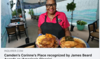 2022 02 16 Camden's Corinne's Place Recognized By James Beard (Photo)